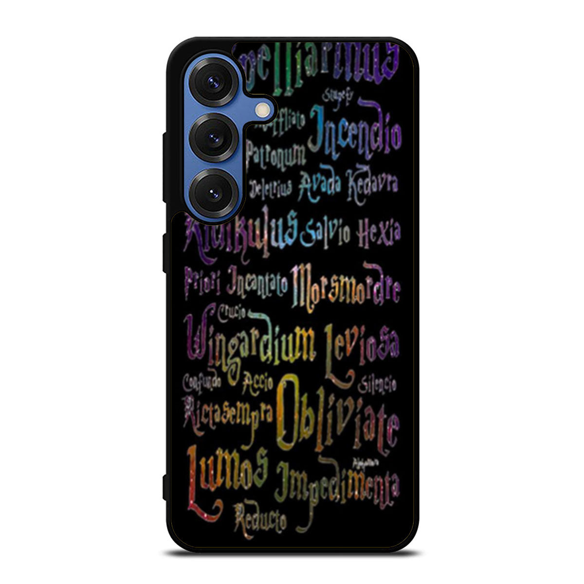 Harry Potter Spell Black Cover Two Samsung S25 Ultra Case