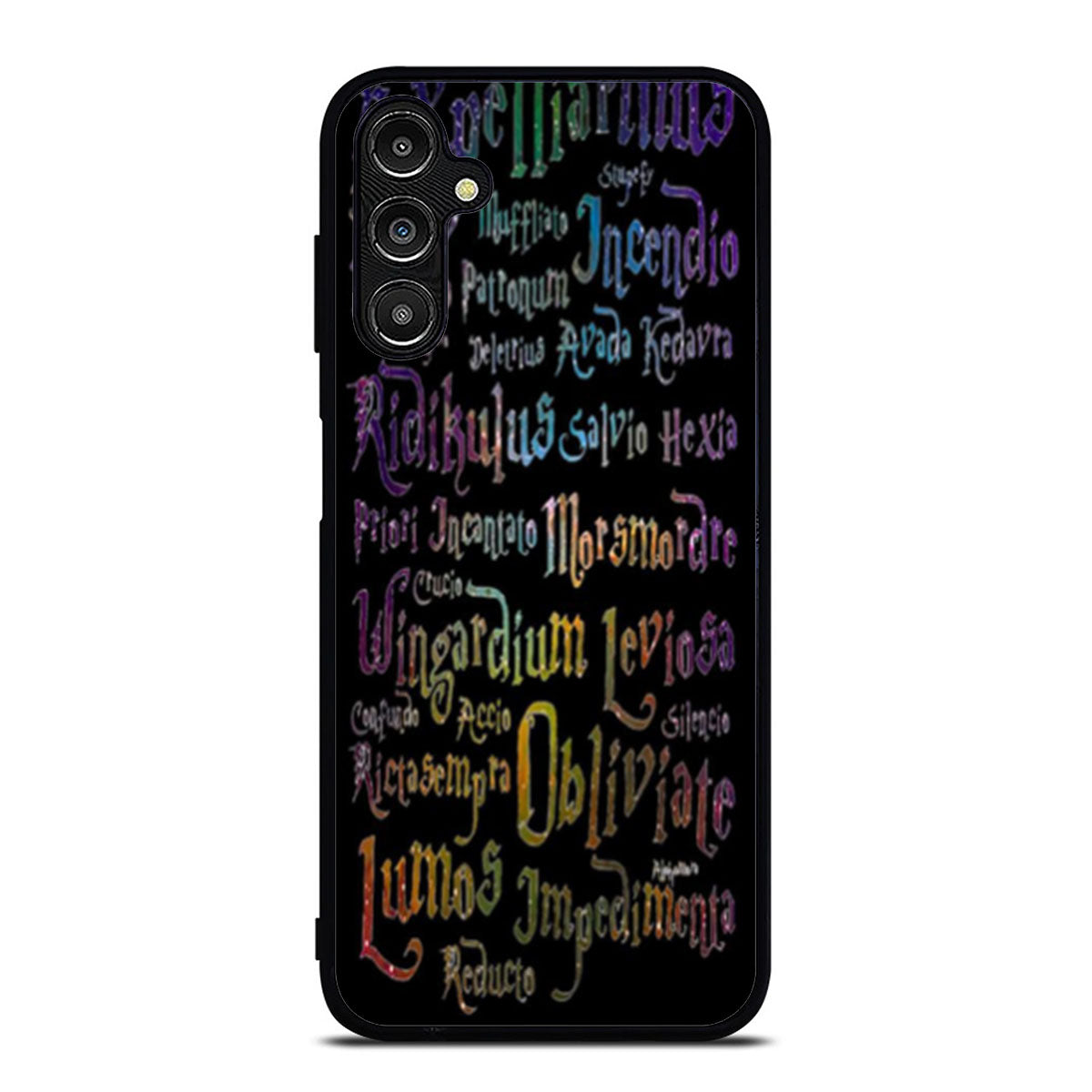 Harry Potter Spell Black Cover Two Samsung A16 Case