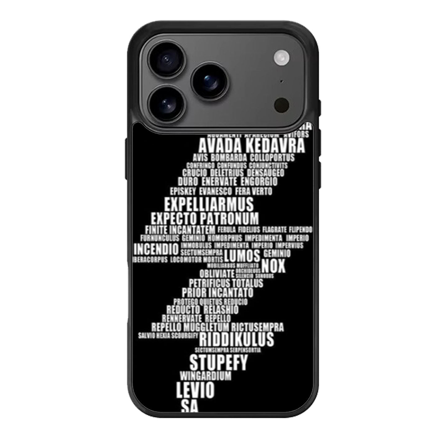 Harry Potter Spell Black Cover iPhone 17 Pro Max Case