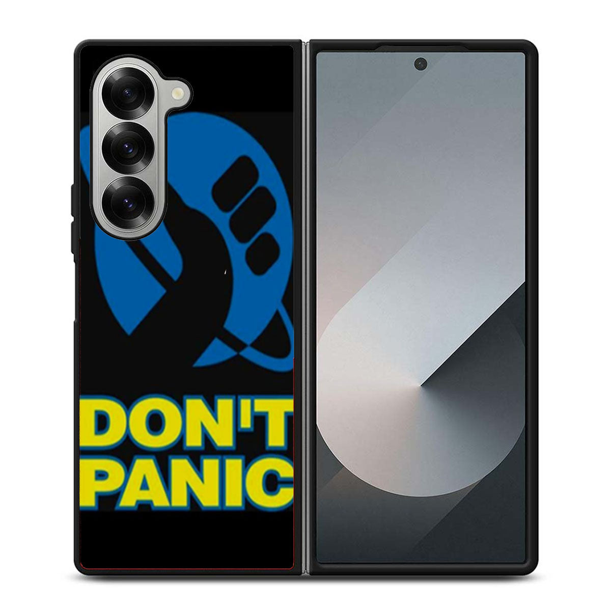 Hitchhikers Guide To The Galaxy Dont Panic Samsung Z Fold 6 Case