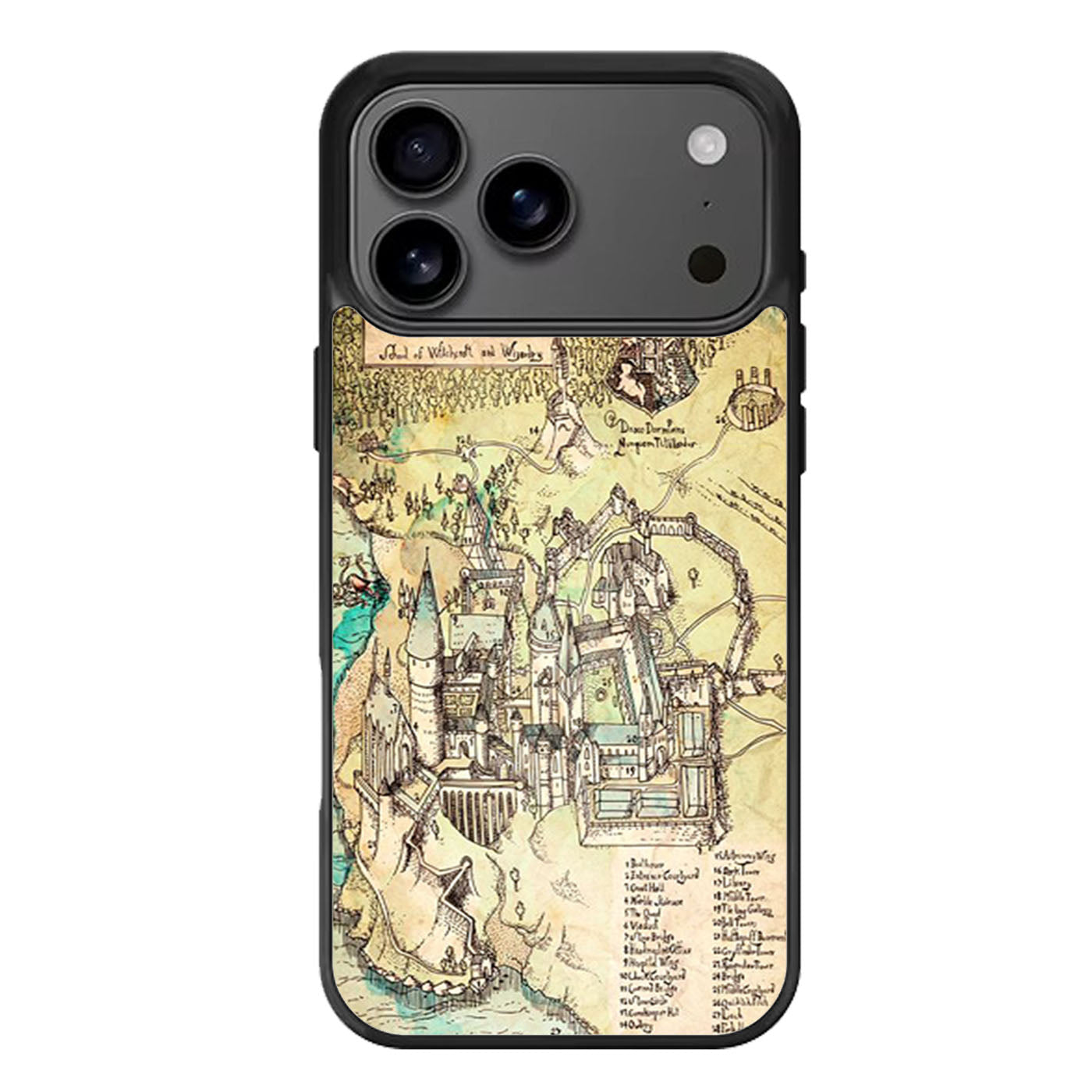 Hogwarts The Illustrated Map iPhone 17 Pro Max Case