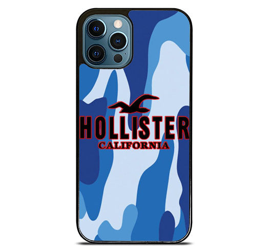 Hollister Blue Camo iPhone 16 Pro Max Case
