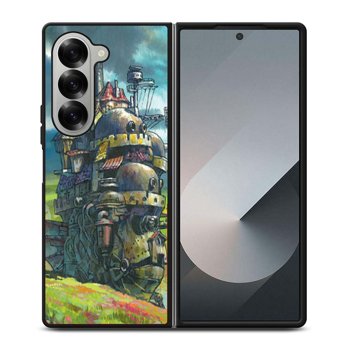 Howls Moving Castle Poster Samsung Z Fold 6 Case
