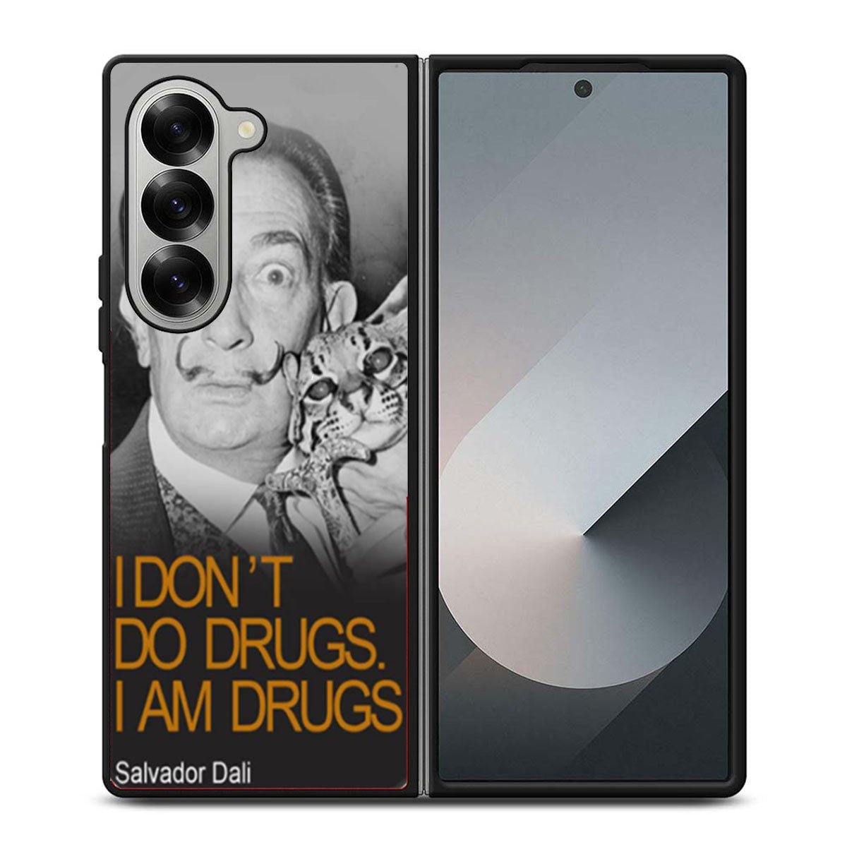I Dont Do Drugs I Am Drugs Salvador Dali Samsung Z Fold 6 Case