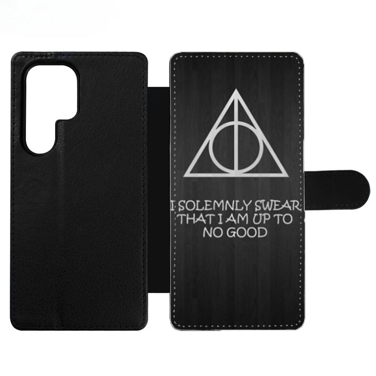 I Solemnly Swear That I Am Harry Potter Wood Wallet Samsung Case