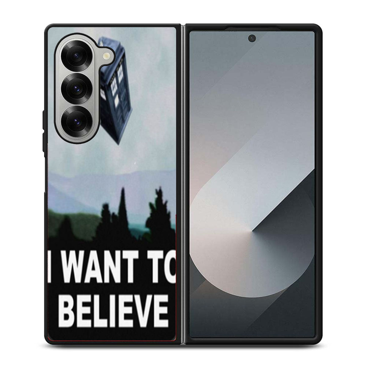 I Want to Believe Tardis Box Samsung Z Fold 6 Case