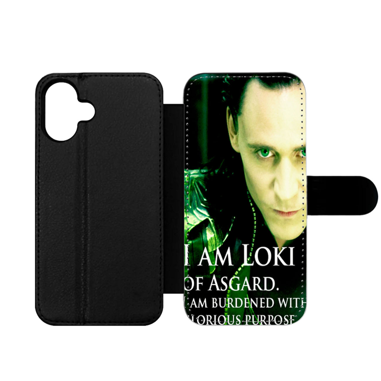 I am Loki of Asgard Thor Design Wallet iPhone Case