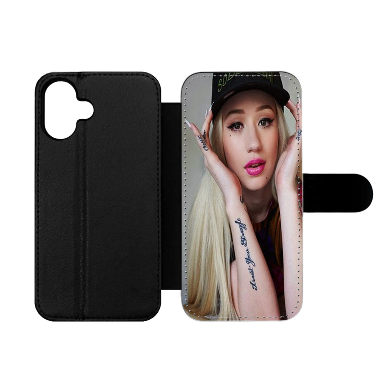 Iggy Azalea Trust Your Struggle Tattoo Wallet iPhone Case