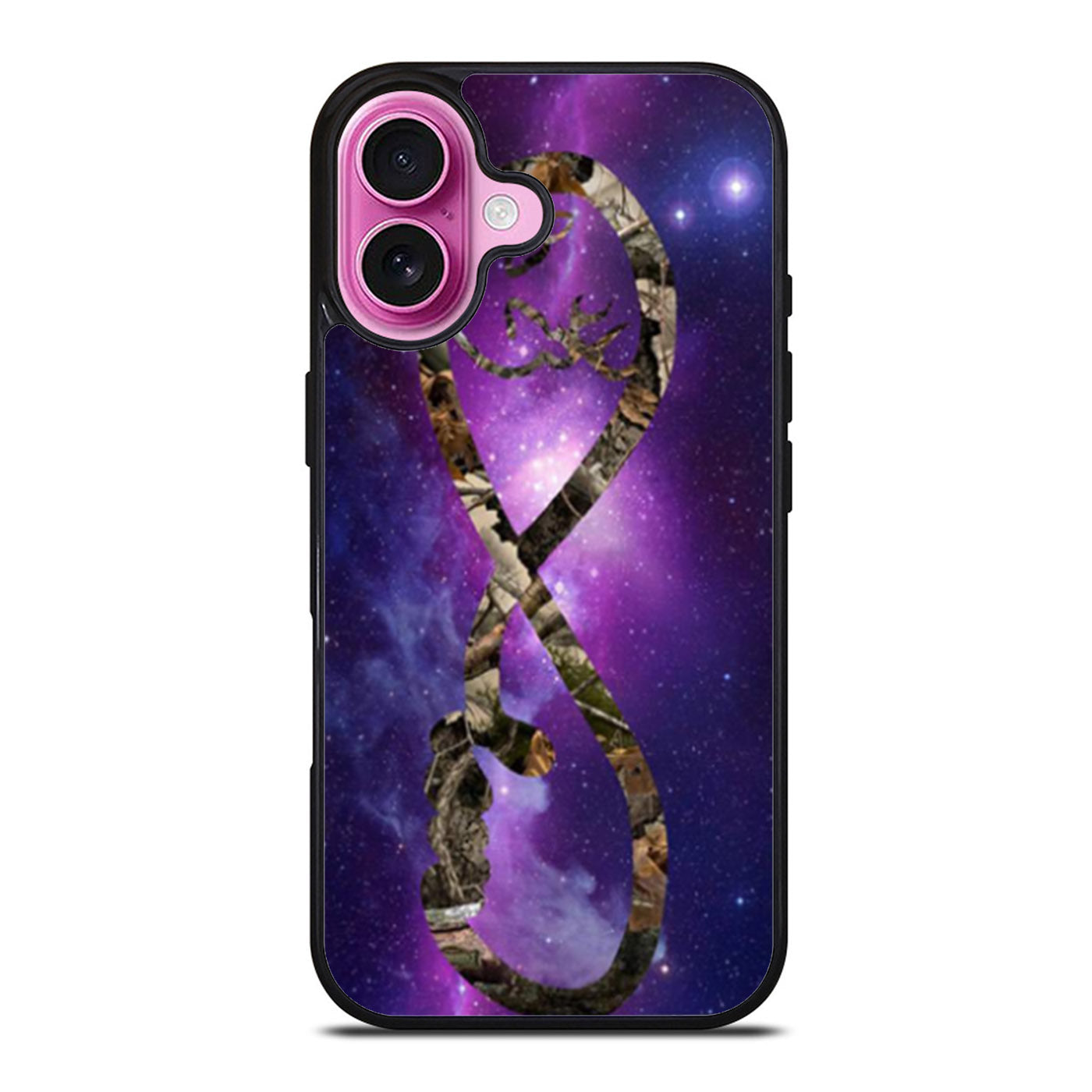 Infinity Love Browning Deer Camo Nebula Galaxy iPhone Case Cover