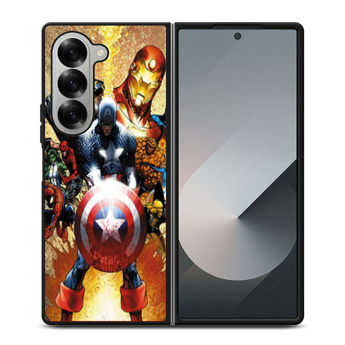 Iron Man Captain America Wolverine Samsung Z Fold 6 Case