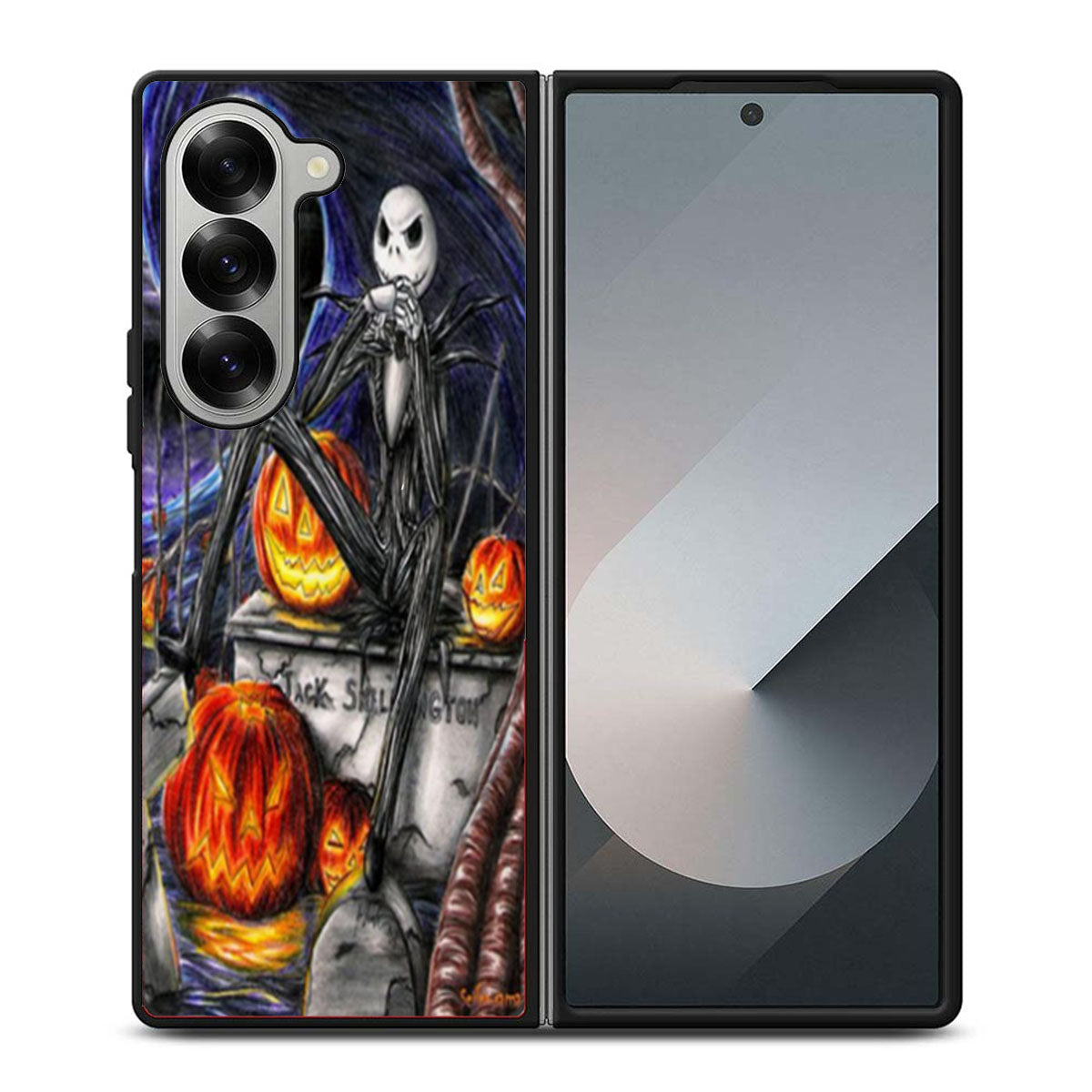 Jack Skellington Nightmare Before Chrismast Samsung Z Fold 6 Case