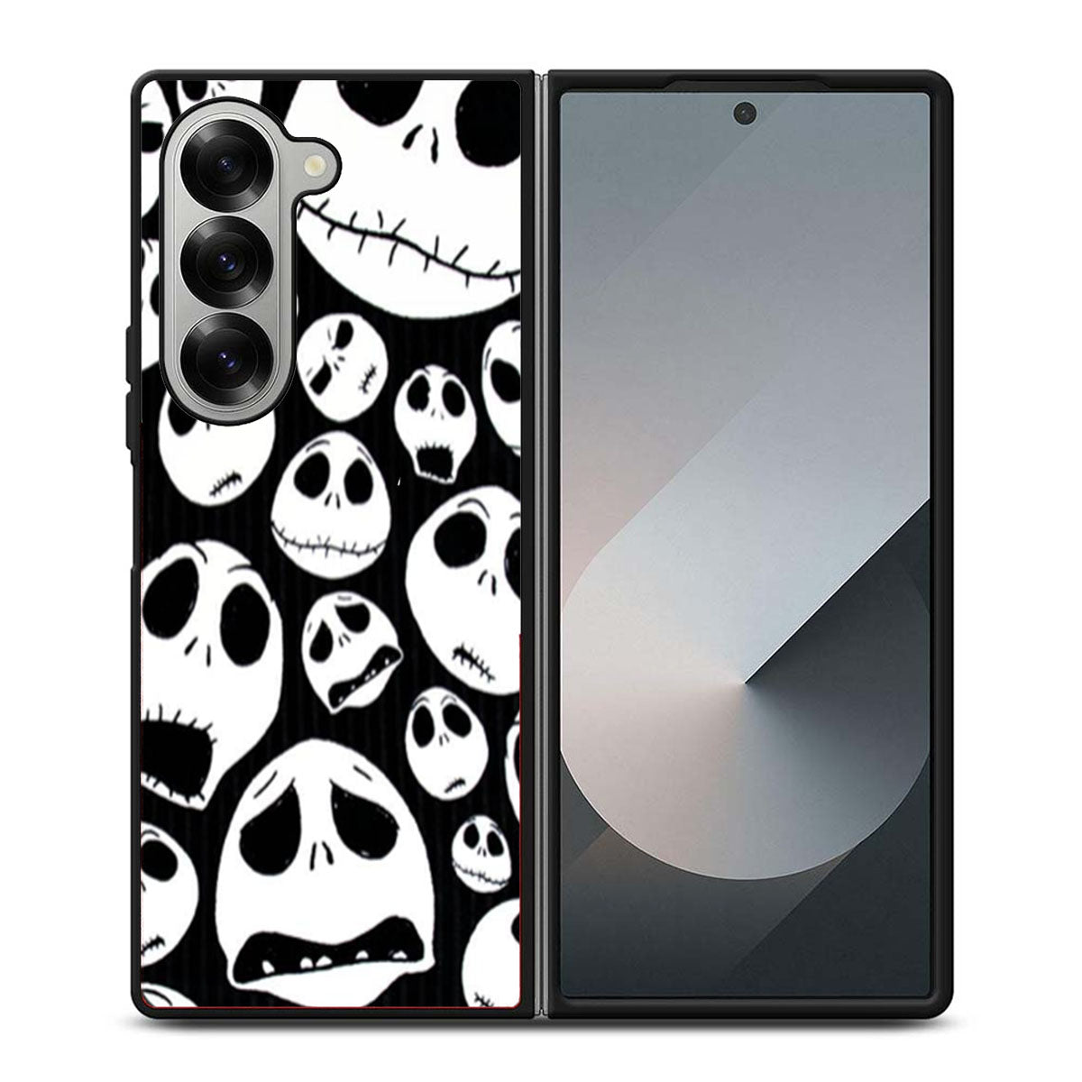Jack Skellington Nightmare Before Christmas Two Samsung Z Fold 6 Case