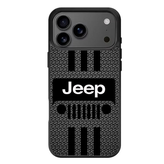 Jeep Wrangler Black Hexagon iPhone 17 Pro Max Case