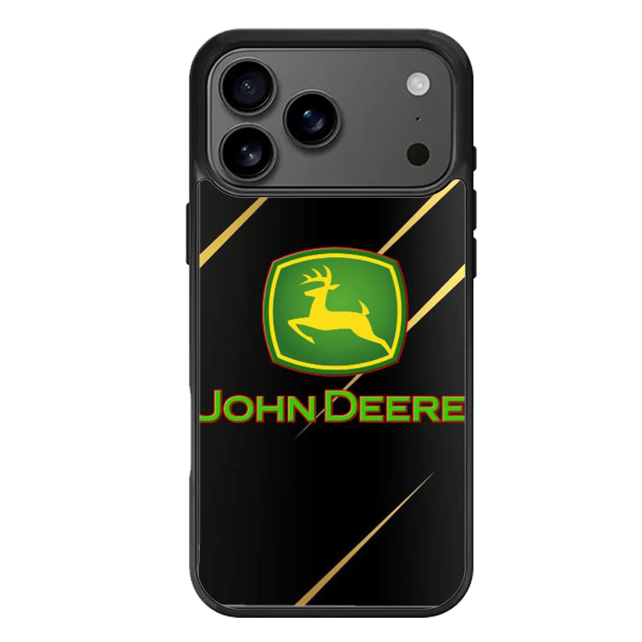 John Deere Black Metallic iPhone 17 Pro Max Case