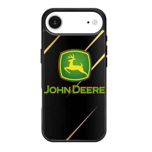 John Deere Black Metallic iPhone Air Case