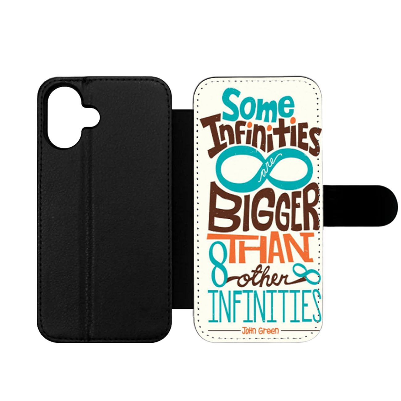John Green Quote Art Wallet iPhone Case