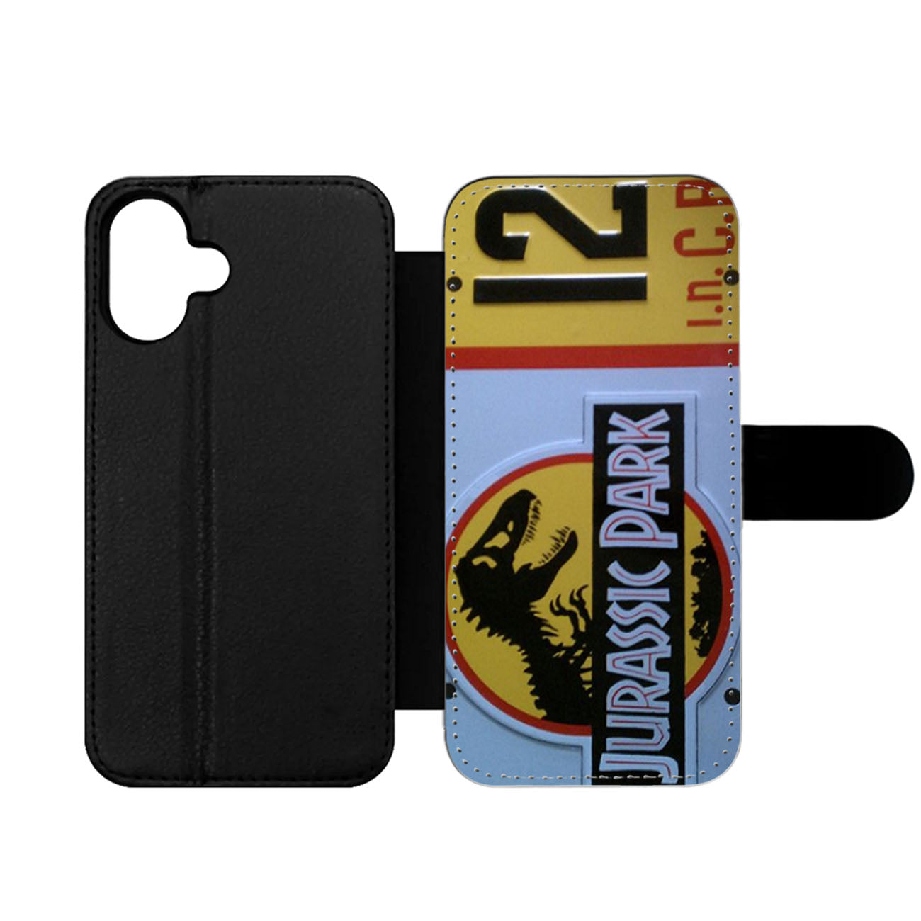 Jurassic Park License Plate Wallet iPhone Case