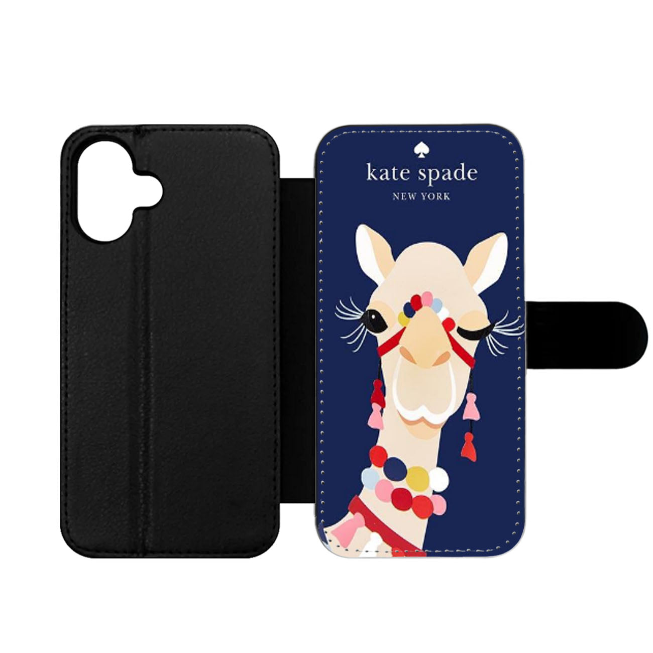 KATE SPADE CAMEL APPLIQUE Wallet iPhone Case