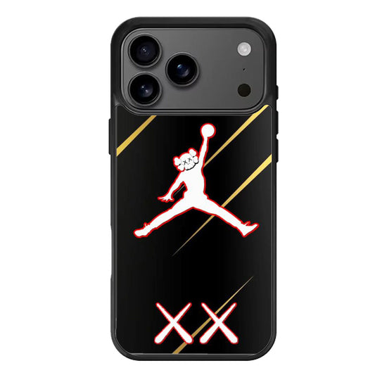 Kaws X Jordan Black Metallic iPhone 17 Pro Max Case