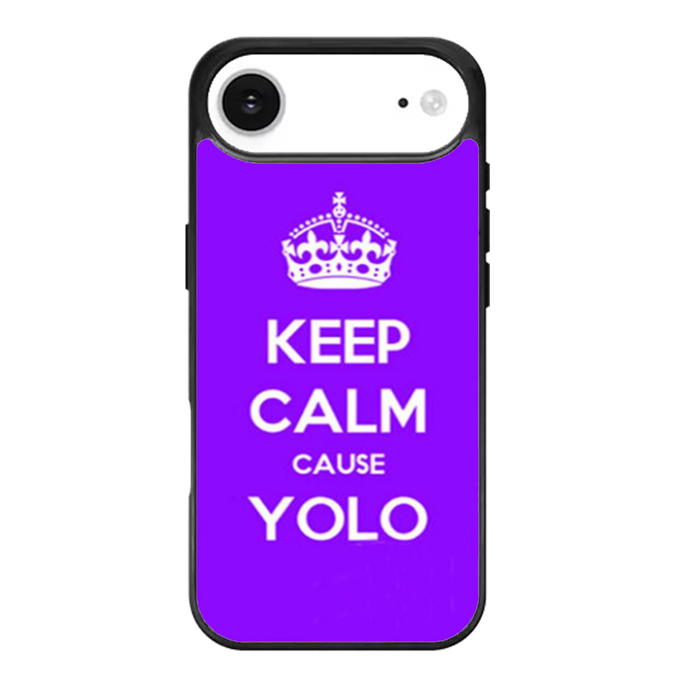 Keep Calm Cause Yolo Purple iPhone Air Case