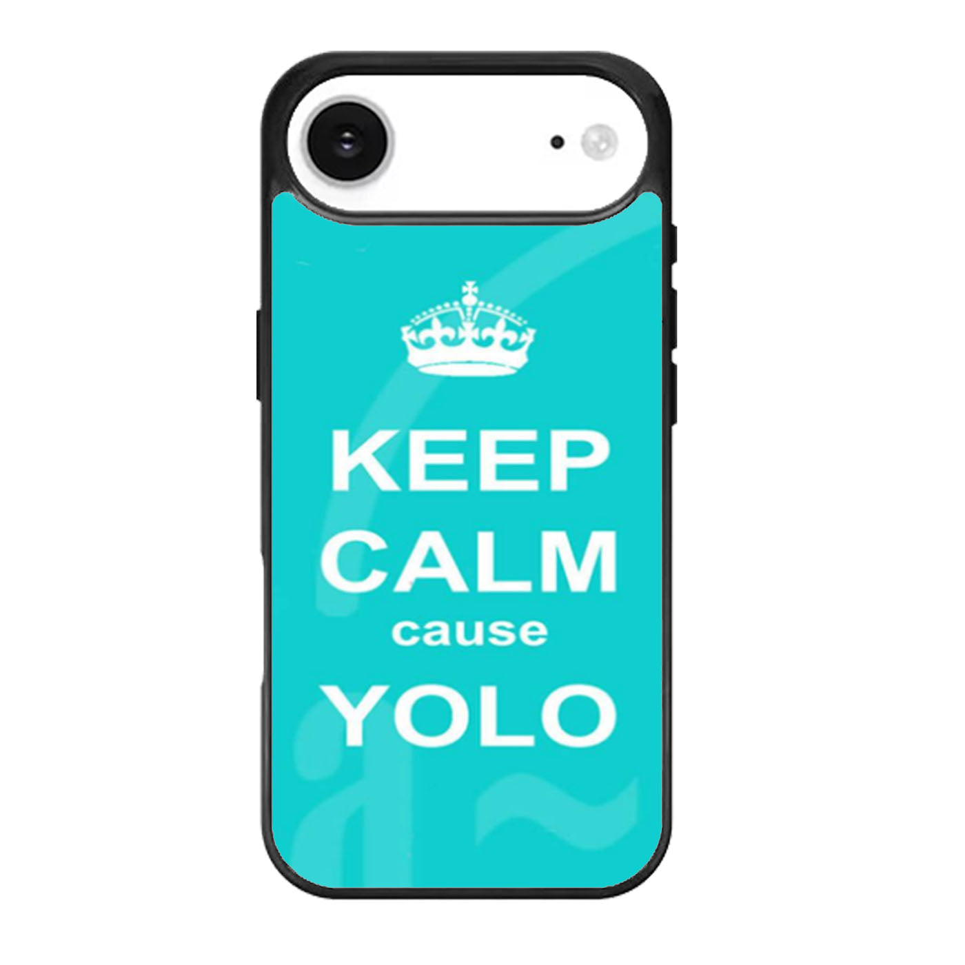 Keep Calm Cause Yolo Turquoise iPhone Air Case