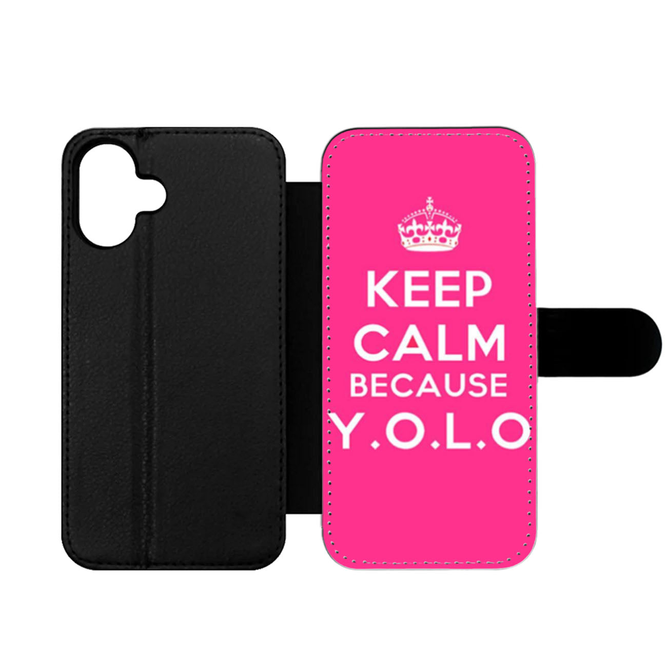 Keep Calm Yolo Wallet iPhone Case