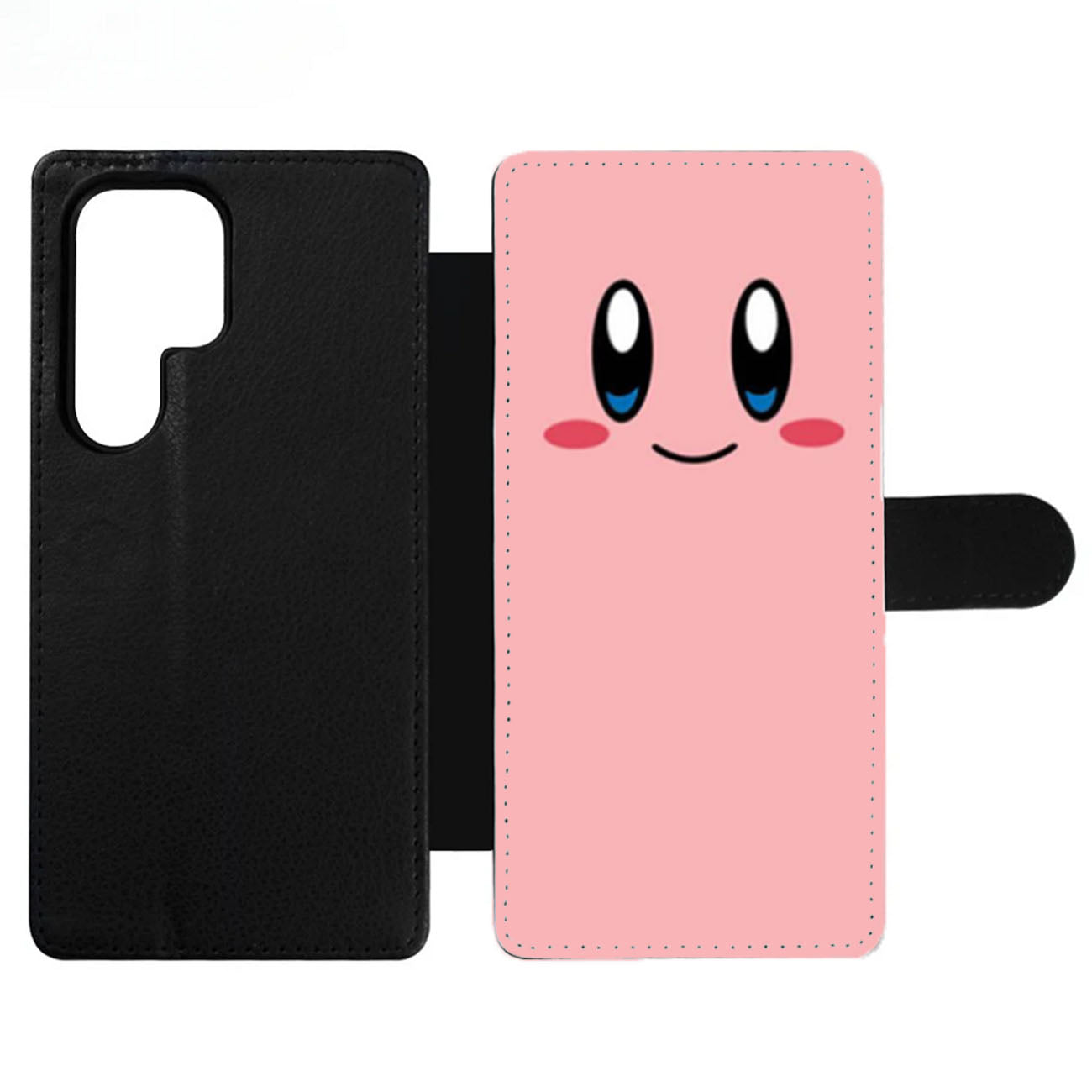 Kirby Cute Face Wallet Samsung Case
