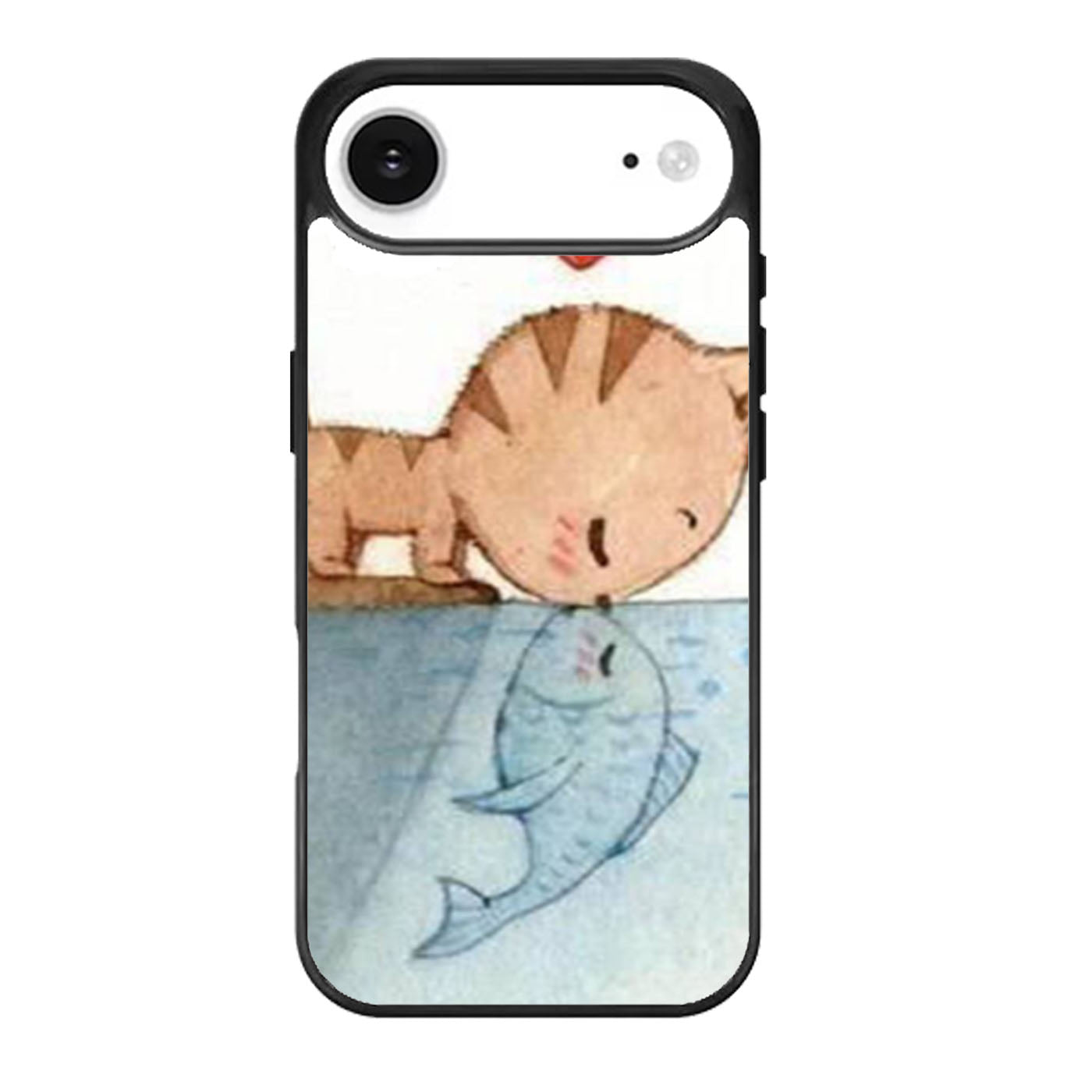 Kissing Cat and Fish iPhone Air Case