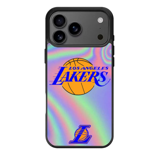 LA lakers logo holographic iPhone 17 Pro Max Case