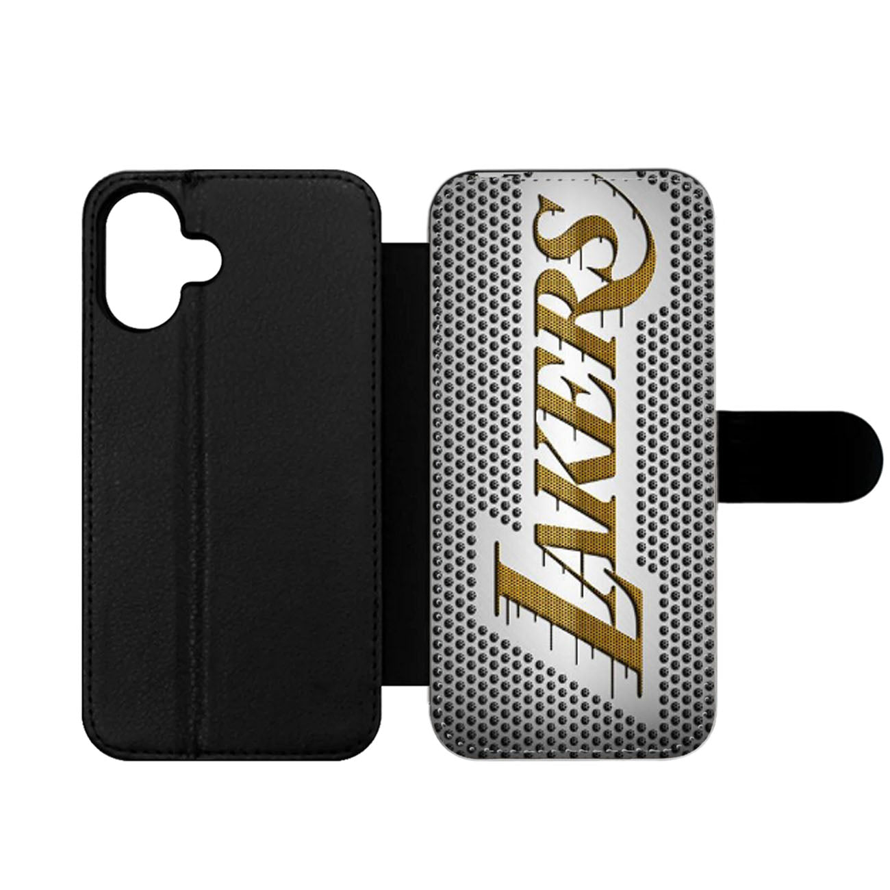 LOS ANGELES LAKERS METAL LOGO Wallet iPhone Case