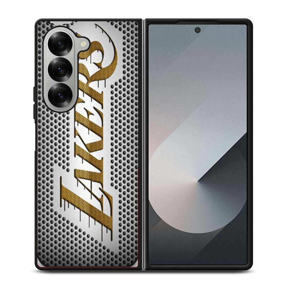 LOS ANGELES LAKERS METAL LOGO Samsung Z Fold 6 Case