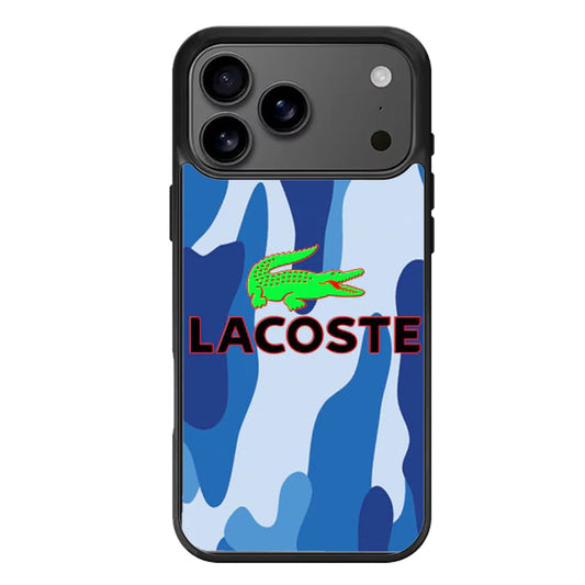 Lacoste Blue Camo iPhone 17 Pro Max Case