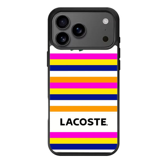 Lacoste Striped Color iPhone 17 Pro Max Case
