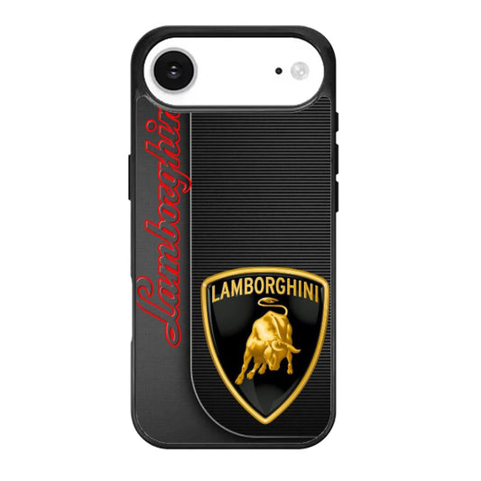 Lamborghini Logo Black Red iPhone Air Case