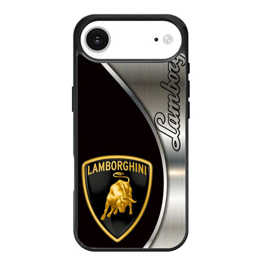 Lamborghini Logo Silver iPhone Air Case
