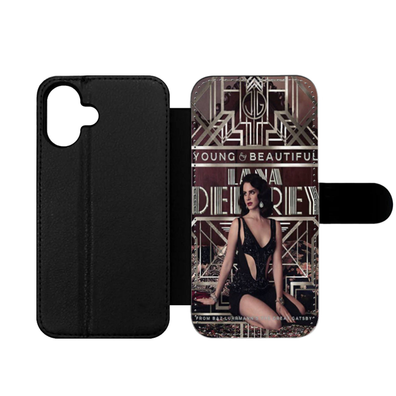 Lana Del Rey Great Gatsby Design Wallet iPhone Case