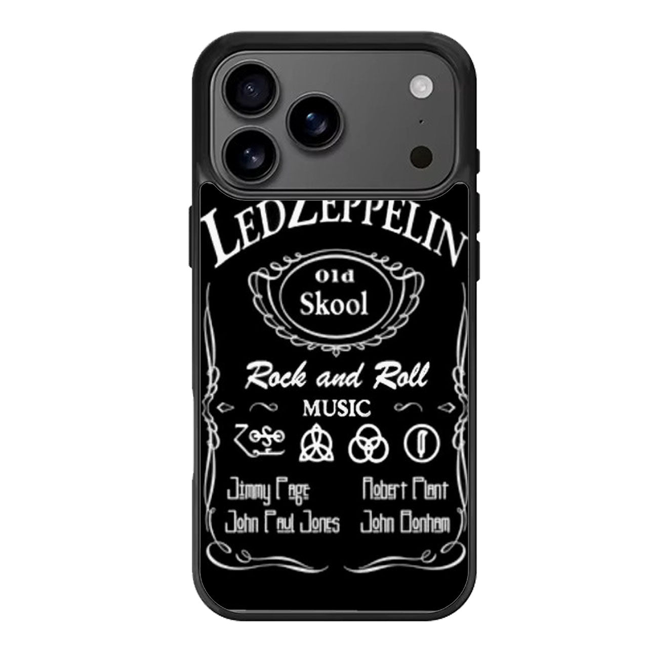 Led Zeppelin Black iPhone 17 Pro Max Case