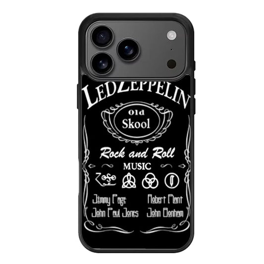 Led Zeppelin Black iPhone 17 Pro Max Case
