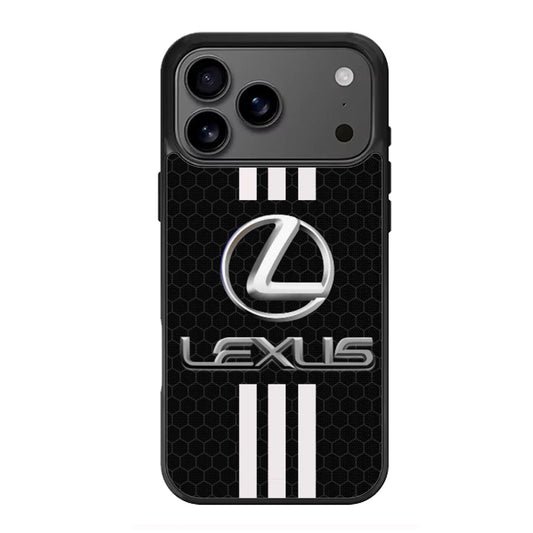 Lexus Logo White Striped iPhone 17 Pro Max Case