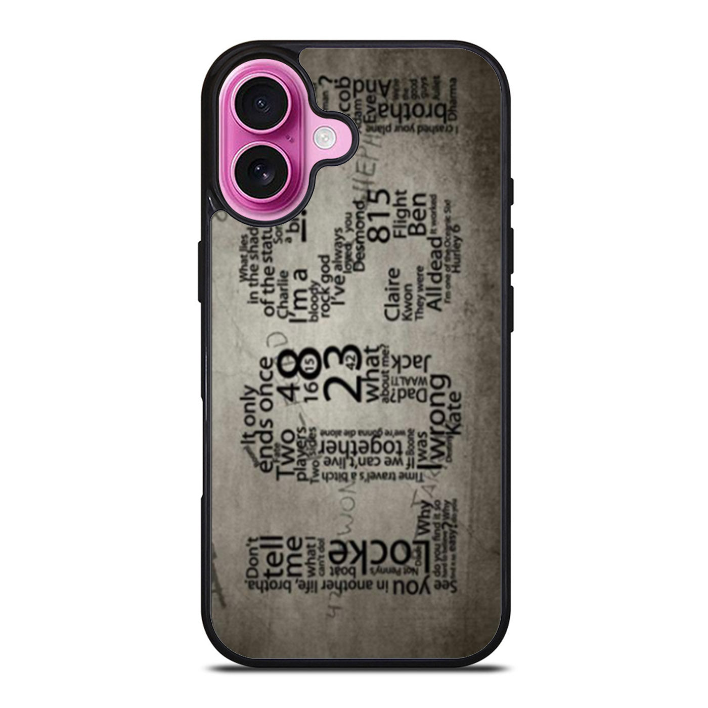 Lost TV Series Quotes Game iPhone Case Cover