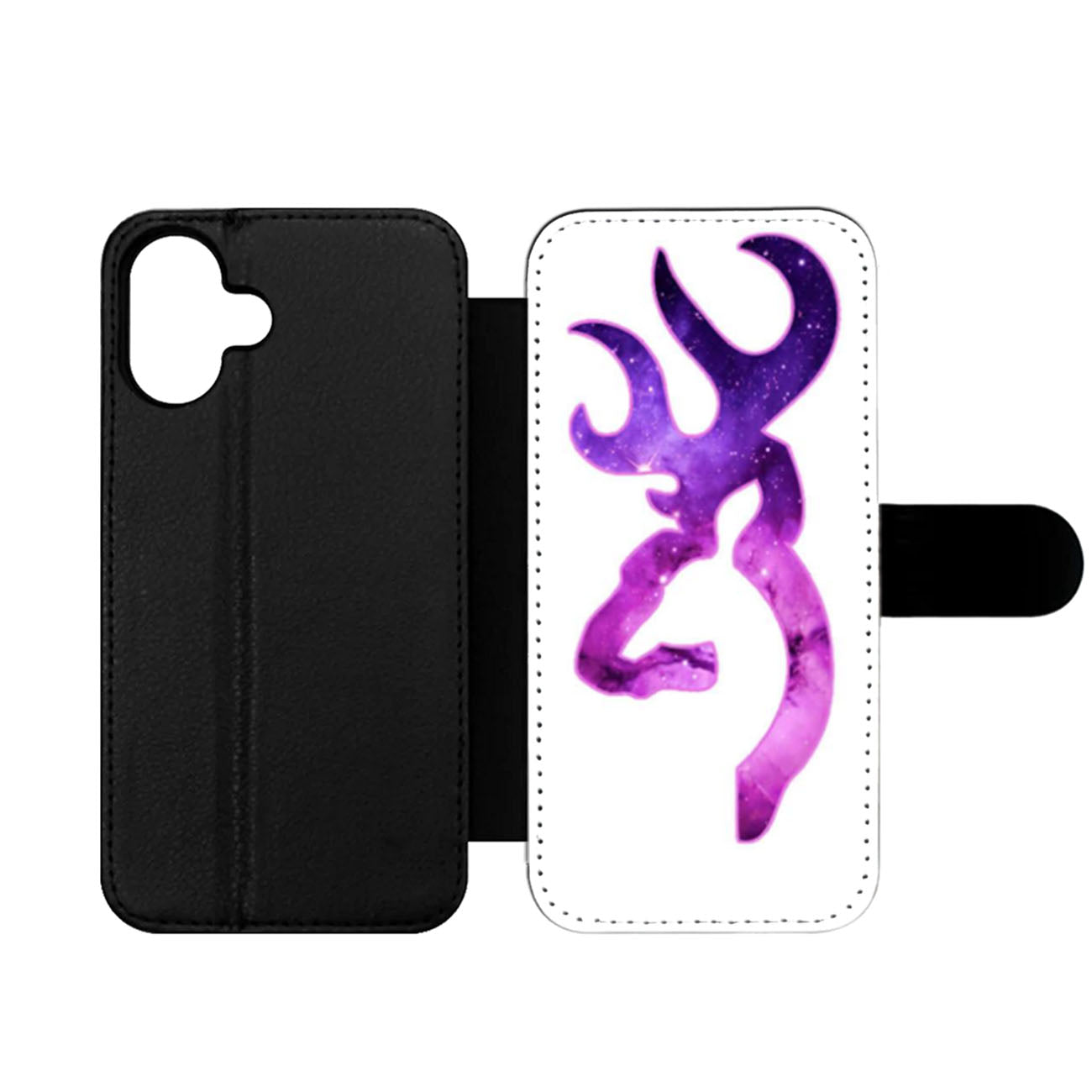 Love Browning Deer Camo Boy Two Wallet iPhone Case
