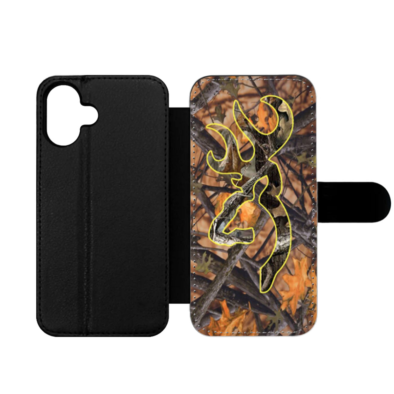 Love Browning Deer Camo Boy Wallet iPhone Case