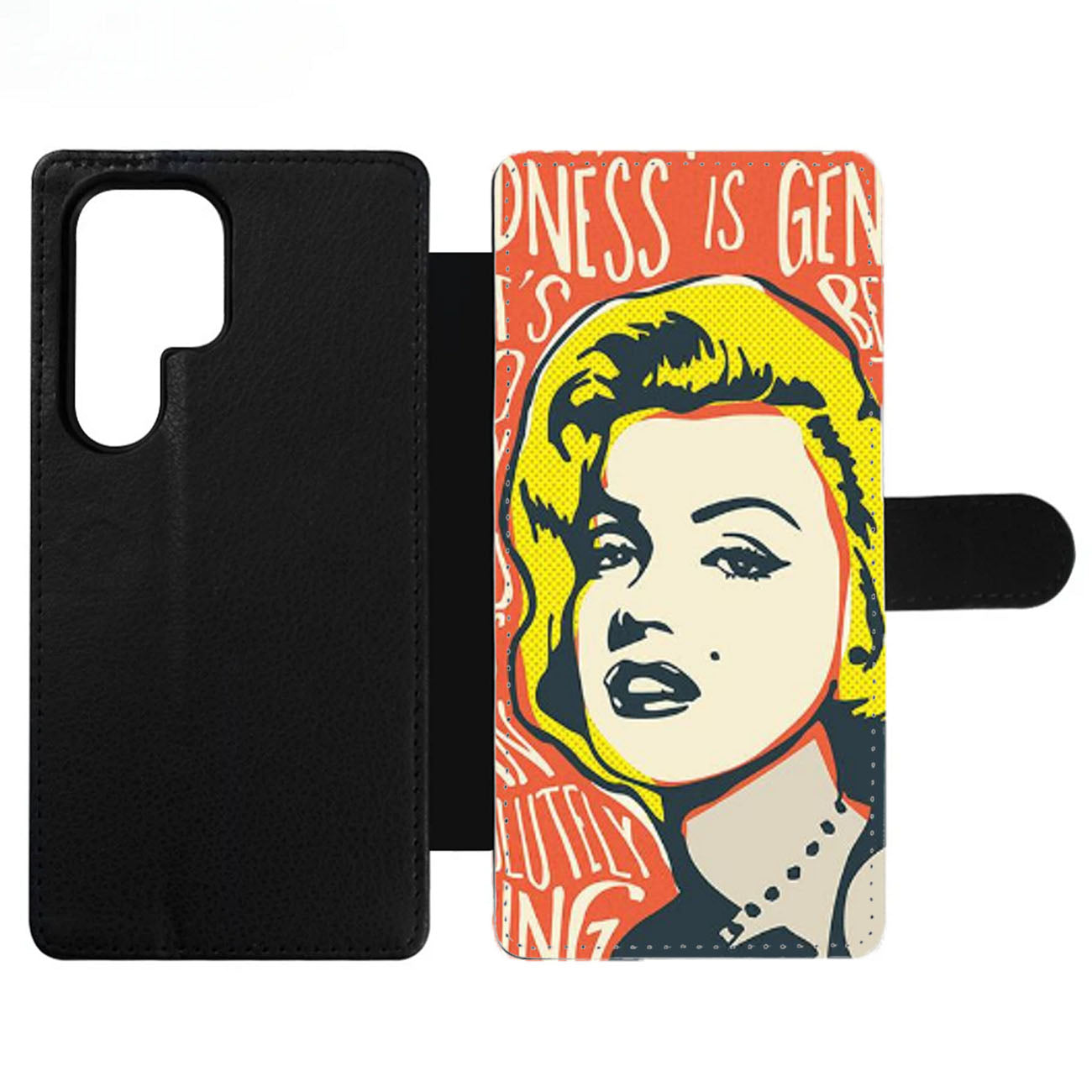 MARILYN MONROE ART QUOTS Wallet Samsung Case