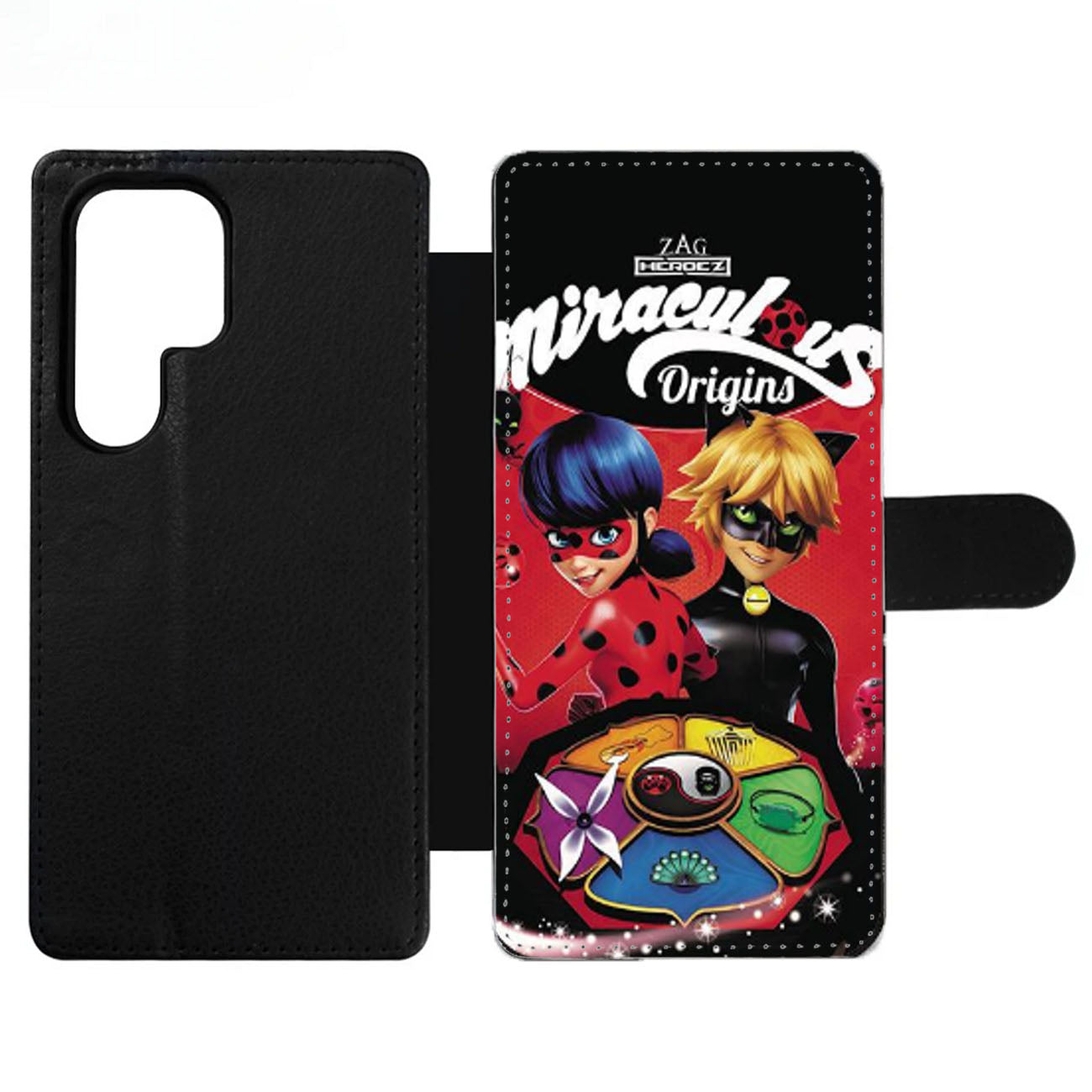 MIRACULOUS LADY BUG AND CAT NOIR Wallet Samsung Case