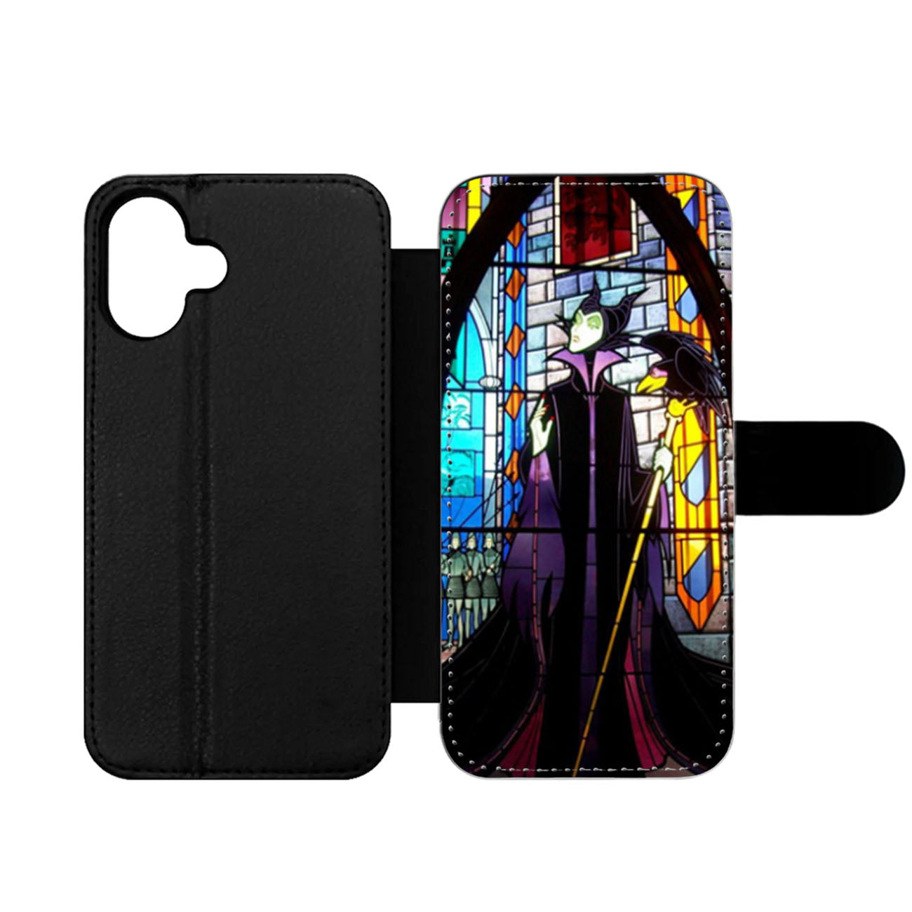 Maleficent in Stained Glass Wallet iPhone Case
