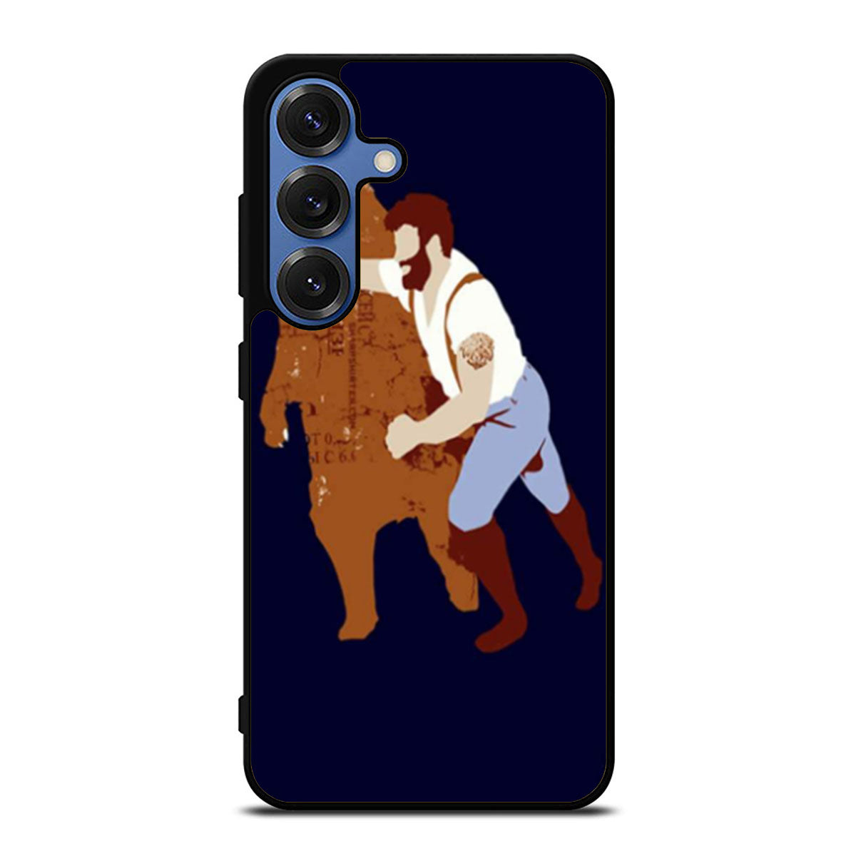 Man Punching Bear Samsung S25 Ultra Case