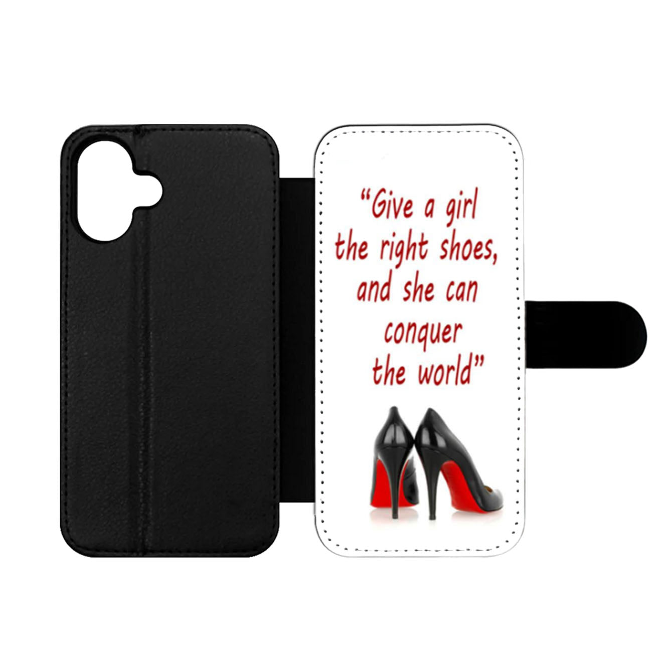 Marilyn Monroe Quote Give A Girl The Right Shoes Wallet iPhone Case