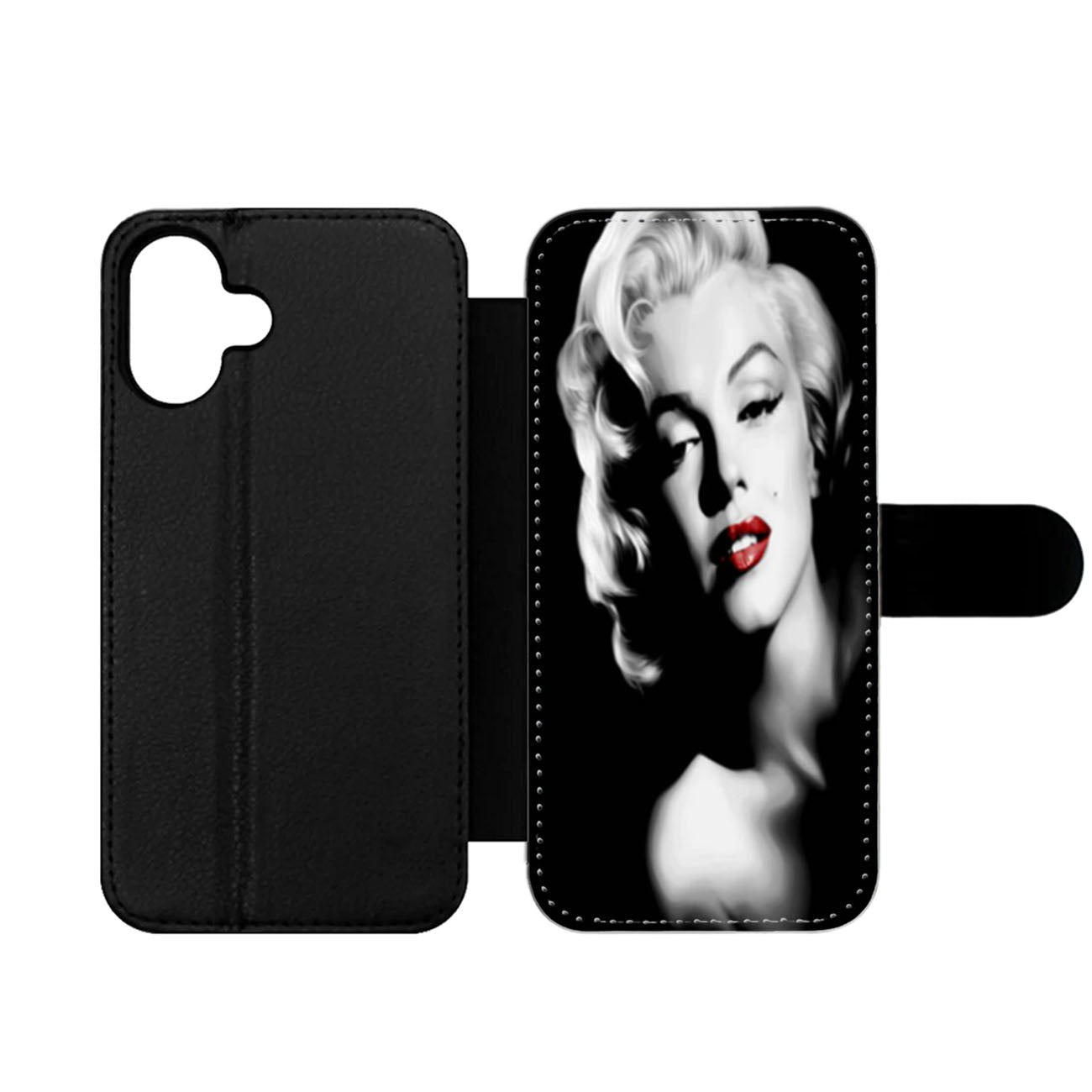 Marilyn Monroe in The Black Wallet iPhone Case