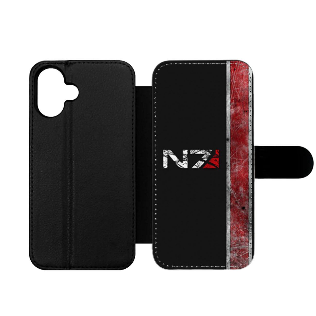 Mass Effect N7 Art Design Wallet iPhone Case