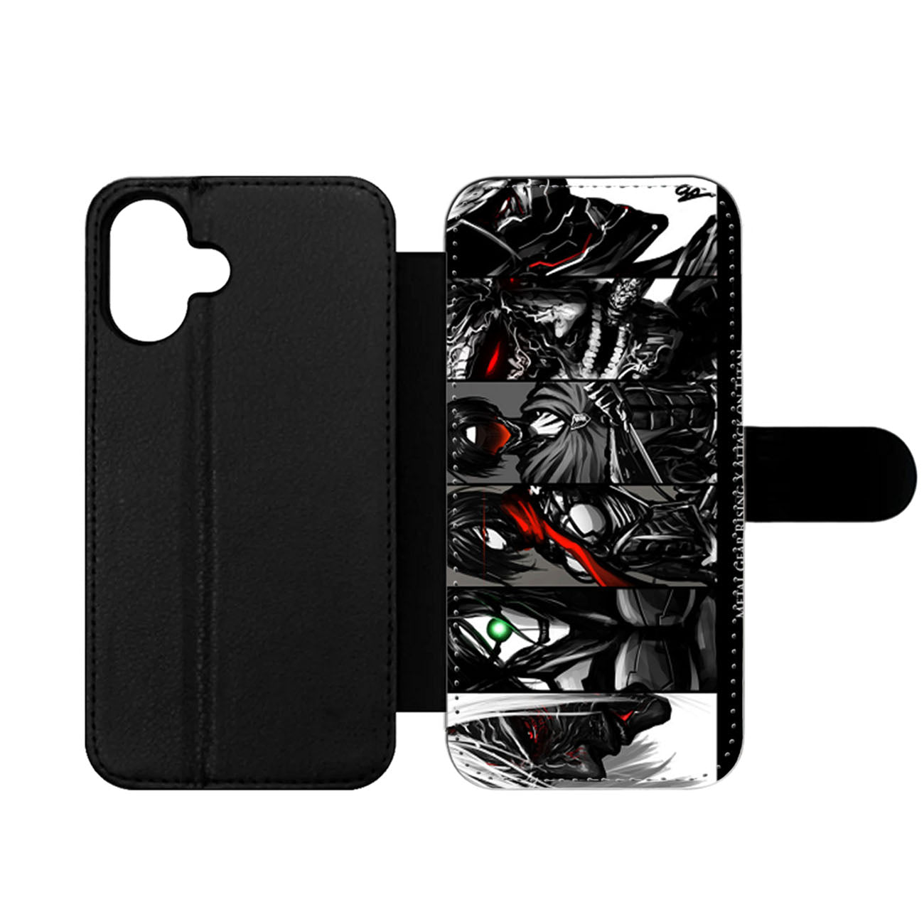 Metal Gear Rising X Attack On Titan Wallet iPhone Case